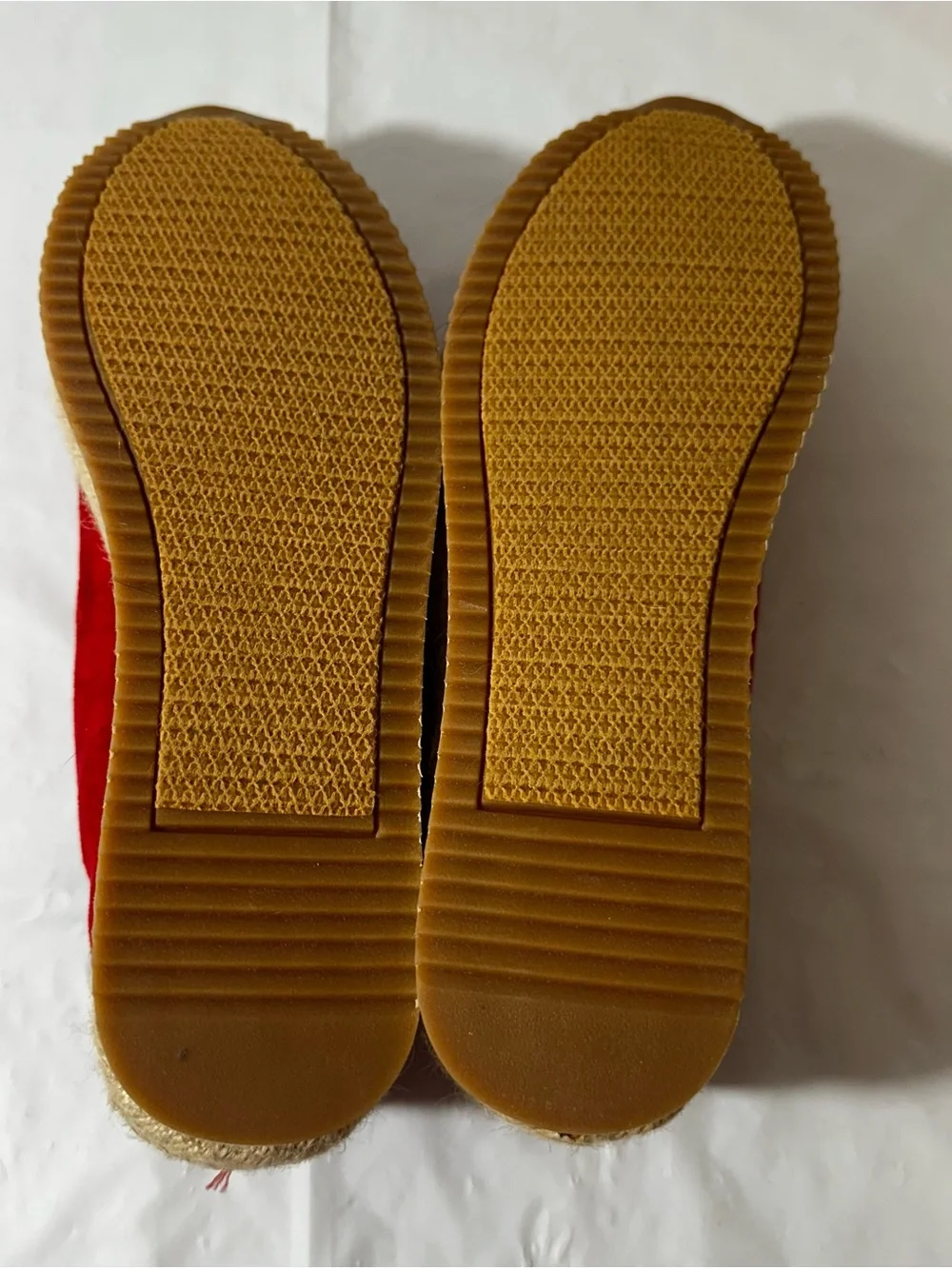 Sugar‎ Red Suede Espadrille Lace-Up Sneakers Size 7.5